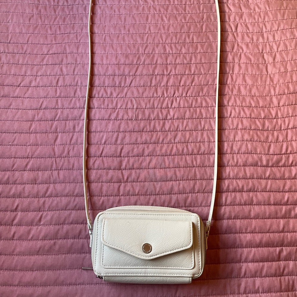 SMALL WHITE POCKET BOOK!! INBUILT WALLET!